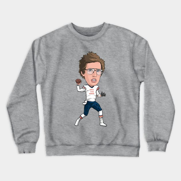 Napoleon Dynamite Nick Foles Chicago Bears Crewneck Sweatshirt by stayfrostybro